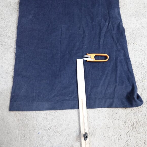 Vintage LL Bean Dress 10 Blue Corduroy Modest Prairie Cottagecore Plant Mom USA - Picture 8 of 11